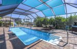 Covered Lanai with Shallow Entrance Pool and Deep End